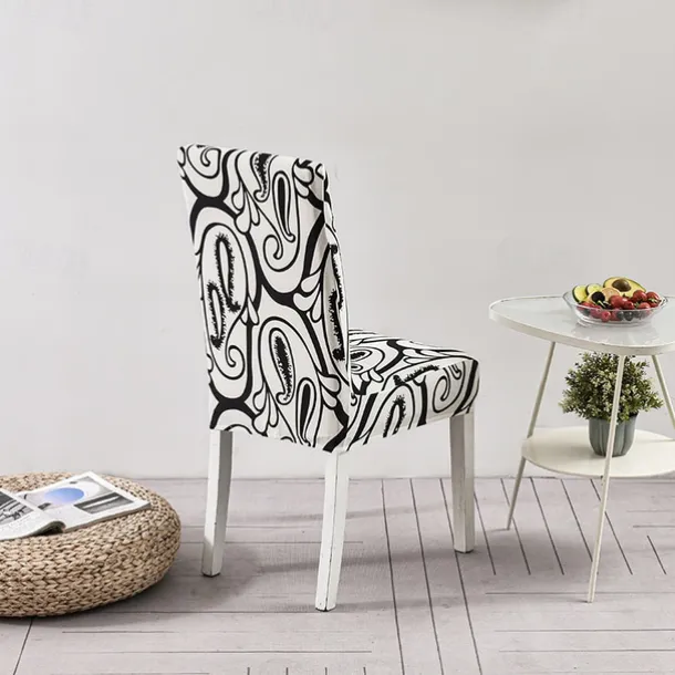 Elastic Floral Dining Chair Covers High Back Dining Chair Cover Stylish and Stretchable Slipcovers for Dining Room Chairs Protects Against Spills Stains and Wear