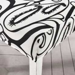 Elastic Floral Dining Chair Covers High Back Dining Chair Cover Stylish and Stretchable Slipcovers for Dining Room Chairs Protects Against Spills Stains and Wear