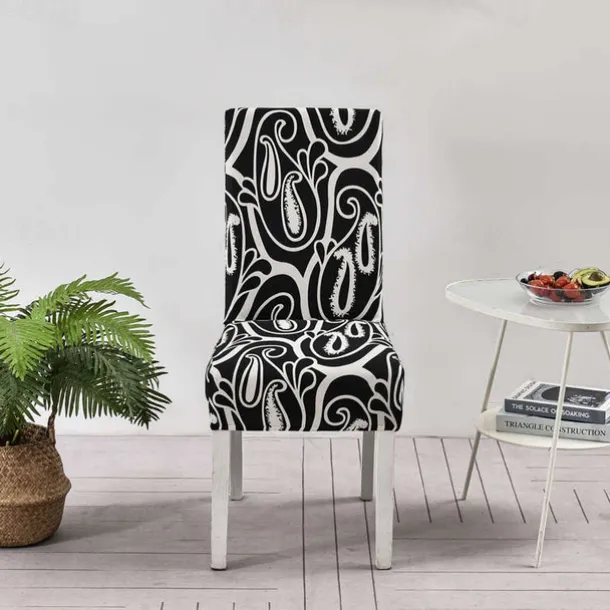 Elastic Floral Dining Chair Covers High Back Dining Chair Cover Stylish and Stretchable Slipcovers for Dining Room Chairs Protects Against Spills Stains and Wear