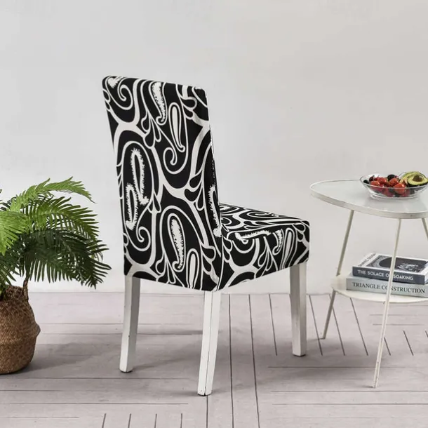 Elastic Floral Dining Chair Covers High Back Dining Chair Cover Stylish and Stretchable Slipcovers for Dining Room Chairs Protects Against Spills Stains and Wear