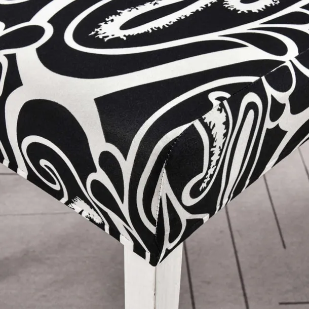 Elastic Floral Dining Chair Covers High Back Dining Chair Cover Stylish and Stretchable Slipcovers for Dining Room Chairs Protects Against Spills Stains and Wear