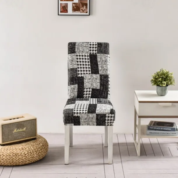Elastic Floral Dining Chair Covers High Back Dining Chair Cover Stylish and Stretchable Slipcovers for Dining Room Chairs Protects Against Spills Stains and Wear