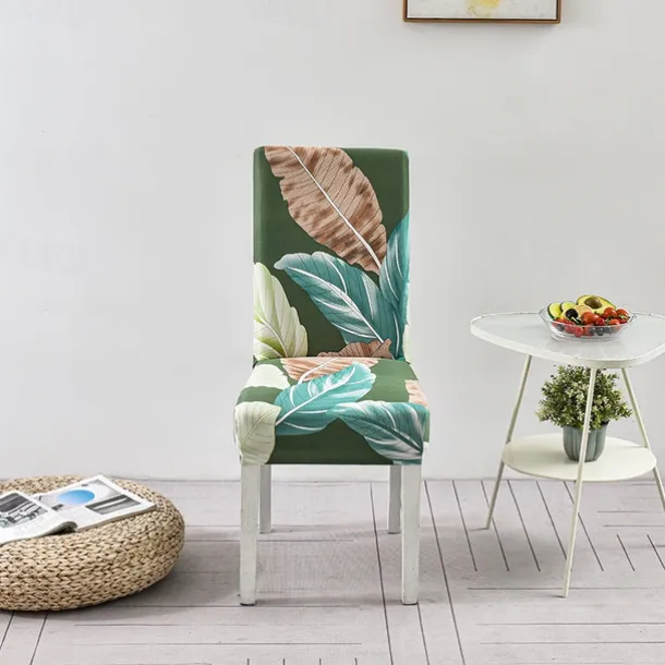 Elastic Floral Dining Chair Covers High Back Dining Chair Cover Stylish and Stretchable Slipcovers for Dining Room Chairs Protects Against Spills Stains and Wear