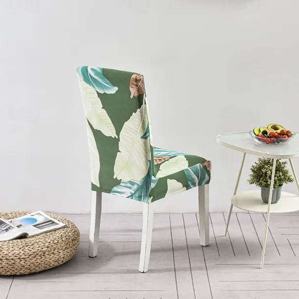 Elastic Floral Dining Chair Covers High Back Dining Chair Cover Stylish and Stretchable Slipcovers for Dining Room Chairs Protects Against Spills Stains and Wear
