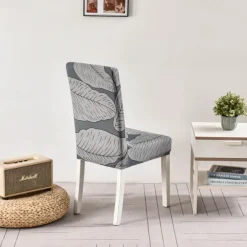 Elastic Floral Dining Chair Covers High Back Dining Chair Cover Stylish and Stretchable Slipcovers for Dining Room Chairs Protects Against Spills Stains and Wear