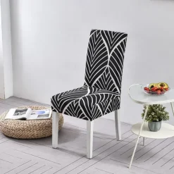 Elastic Floral Dining Chair Covers High Back Dining Chair Cover Stylish and Stretchable Slipcovers for Dining Room Chairs Protects Against Spills Stains and Wear