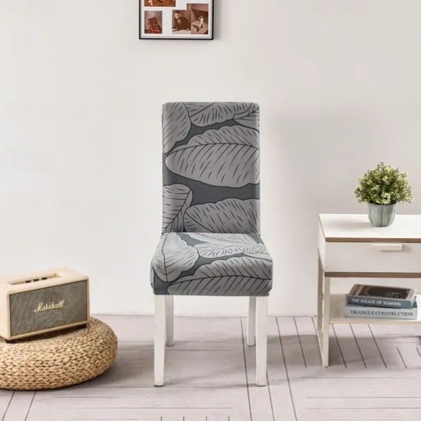 Elastic Floral Dining Chair Covers High Back Dining Chair Cover Stylish and Stretchable Slipcovers for Dining Room Chairs Protects Against Spills Stains and Wear