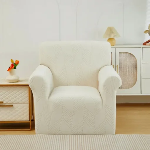 Elastic Jacquard Fabric Armchair Sofa Cover Stretch Couch Cover Sectional L Shape Sofa Slipcover Corner Case for Living Room 1/2/3/4 Seat