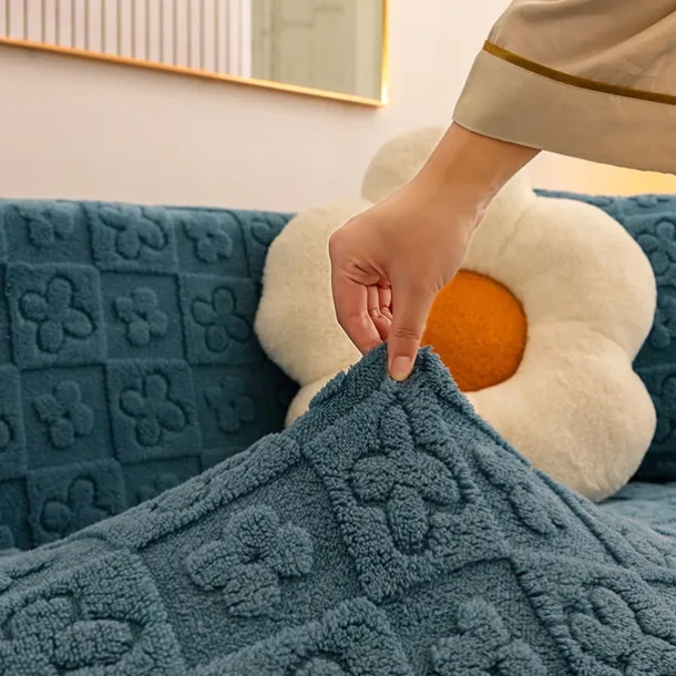 Elastic Jacquard Fabric Sofa Cover Stretch Couch Cover Sectional L Shape Sofa Slipcover Corner Case for Living Room 1/2/3/4 Seat