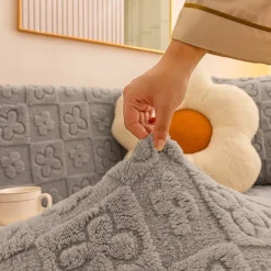 Elastic Jacquard Fabric Sofa Cover Stretch Couch Cover Sectional L Shape Sofa Slipcover Corner Case for Living Room 1/2/3/4 Seat