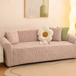 Elastic Jacquard Fabric Sofa Cover Stretch Couch Cover Sectional L Shape Sofa Slipcover Corner Case for Living Room 1/2/3/4 Seat