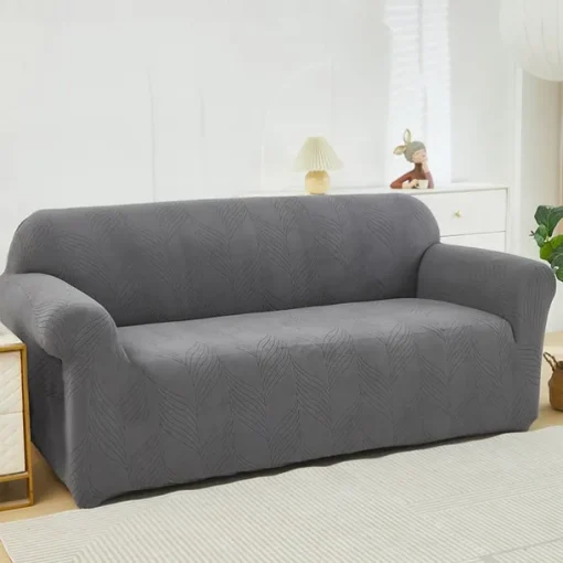 Elastic Jacquard Fabric Sofa Cover Stretch Couch Cover Sectional L Shape Sofa Slipcover Corner Case for Living Room 1/2/3/4 Seat