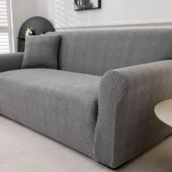 Elastic Jacquard Fabric Sofa Cover Stretch Couch Cover Sectional L Shape Sofa Slipcover Corner Case for Living Room 1/2/3/4 Seat