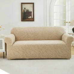 Elastic Jacquard Fabric Sofa Cover Stretch Couch Cover Sectional L Shape Sofa Slipcover Corner Case for Living Room 1/2/3/4 Seat