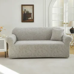 Elastic Jacquard Fabric Sofa Cover Stretch Couch Cover Sectional L Shape Sofa Slipcover Corner Case for Living Room 1/2/3/4 Seat