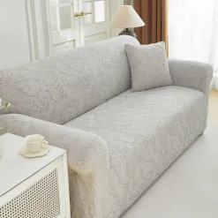 Elastic Jacquard Fabric Sofa Cover Stretch Couch Cover Sectional L Shape Sofa Slipcover Corner Case for Living Room 1/2/3/4 Seat