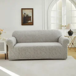 Elastic Jacquard Fabric Sofa Cover Stretch Couch Cover Sectional L Shape Sofa Slipcover Corner Case for Living Room 1/2/3/4 Seat