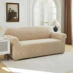 Elastic Jacquard Fabric Sofa Cover Stretch Couch Cover Sectional L Shape Sofa Slipcover Corner Case for Living Room 1/2/3/4 Seat