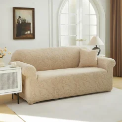 Elastic Jacquard Fabric Sofa Cover Stretch Couch Cover Sectional L Shape Sofa Slipcover Corner Case for Living Room 1/2/3/4 Seat