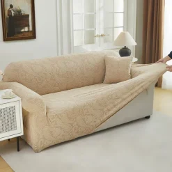 Elastic Jacquard Fabric Sofa Cover Stretch Couch Cover Sectional L Shape Sofa Slipcover Corner Case for Living Room 1/2/3/4 Seat