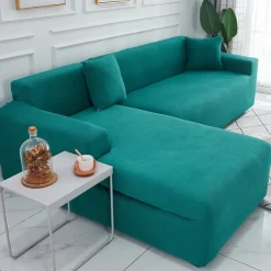 Elastic Jacquard Fabric Sofa Cover Stretch Couch Cover Sectional L Shape Sofa Slipcover Corner Case for Living Room 1/2/3/4 Seat