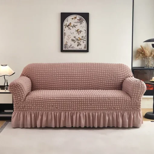 Elastic Jacquard Fabric Sofa Cover Stretch Couch Cover Sectional L Shape Sofa Slipcover Corner Case for Living Room 1/2/3/4 Seat