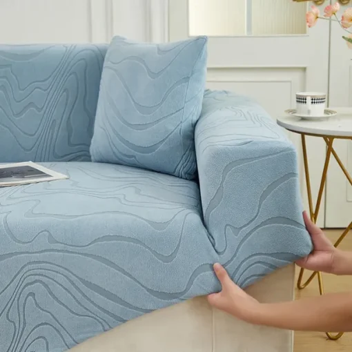Elastic Jacquard Fabric Sofa Cover Stretch Couch Cover Sectional L Shape Sofa Slipcover Corner Case for Living Room 1/2/3/4 Seat