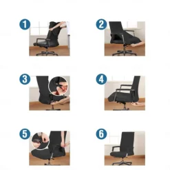 Elastic Office Chair Cover Computer Chair Cover Modern and Simple Fleece Cover Computer Chair Cover Armrest Seat Cover