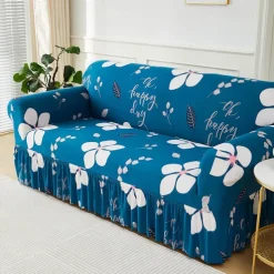 Elastic Sofa Cover Full Cover Nordic Style Sofa Cover Non-slip Fabric Skirt Sofa Cover