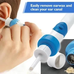 Electric Ear Suction Device,Portable Comfortable Efficient Automatic Electric Vacuum Soft Ear Pick Ear Cleaner Easy Earwax Remover Soft Prevent Ear-Pick Clean Tools Set for Adults Kids