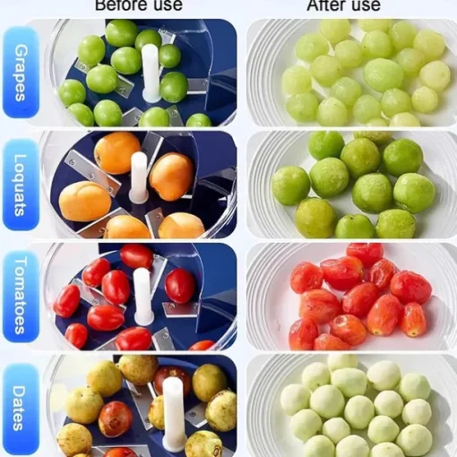 Electric Grape Peeling Machine, Automatic Small Fruit Garlic Peeler Machine Cherry Tomato Garlics Peeler Skin Remover Tool