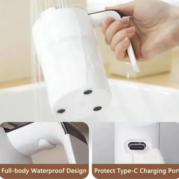 Electric Magnetic Mug Self Stirring Coffee Mug 13oz, Rechargeable Auto Mixing Mug with LED Temperature Display, SUS 304 Stainless Steel, Spill-Proof Lid, for Home, Office, Travel, Gift for Coffee Love