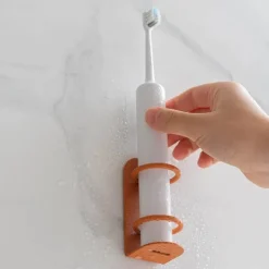 Electric Toothbrush Holder Wrought Iron Wall Hanging Punch Free Easy To Disassemble And Wash Strong Carrying Capacity Holders