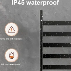 Electric Towel Warmers Radiator, Wall-Mounted Electric Towel Rack, 180° Rotation Smart Constant Temperature Towel Warmer, Heated Radiator Bathroom Accessories, Electric Towel Dryer