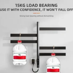 Electric Towel Warmers Radiator, Wall-Mounted Electric Towel Rack, 180° Rotation Smart Constant Temperature Towel Warmer, Heated Radiator Bathroom Accessories, Electric Towel Dryer