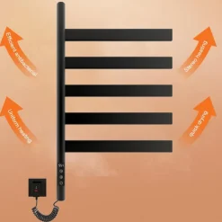 Electric Towel Warmers Radiator, Wall-Mounted Electric Towel Rack, 180° Rotation Smart Constant Temperature Towel Warmer, Heated Radiator Bathroom Accessories, Electric Towel Dryer
