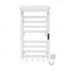 Electric Towel Warmers Radiator, Wall-Mounted & Freestanding Heated Towel Drying Rack, Aluminum Alloy Heated Towel Rail for Bathroom