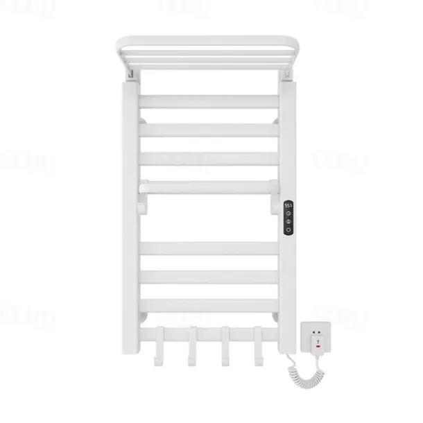 Electric Towel Warmers Radiator, Wall-Mounted & Freestanding Heated Towel Drying Rack, Aluminum Alloy Heated Towel Rail for Bathroom