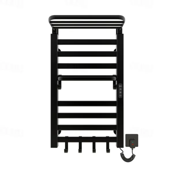 Electric Towel Warmers Radiator, Wall-Mounted & Freestanding Heated Towel Drying Rack, Aluminum Alloy Heated Towel Rail for Bathroom