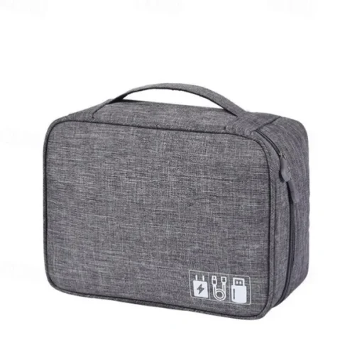 Electronics Organizer, Travel Universal Cable Organizer Bag, Waterproof Electronics Accessories Storage Cases,Charger, Phone, USB, SD Card, Hard Drives, Power Bank, Cords 9.45*7.09*3.94Inch