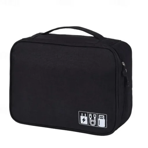 Electronics Organizer, Travel Universal Cable Organizer Bag, Waterproof Electronics Accessories Storage Cases,Charger, Phone, USB, SD Card, Hard Drives, Power Bank, Cords 9.45*7.09*3.94Inch