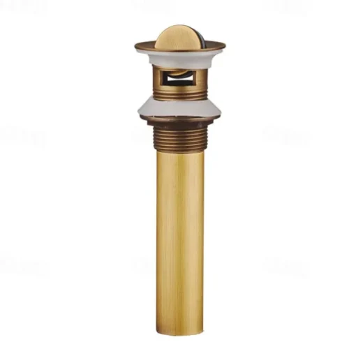 Electroplated Pop-up Water Drain With Overflow Superior Quality Faucet Accessory Antique Brass Golden and Black Finished