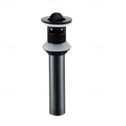 Electroplated Pop-up Water Drain With Overflow Superior Quality Faucet Accessory Antique Brass Golden and Black Finished