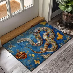 Enamel Snake Doormat Kitchen Mat Floor Mat Non-Slip Area Rug Oil Proof Rug Indoor Outdoor Mat Bedroom Decor Bathroom Mat Entrance Rug