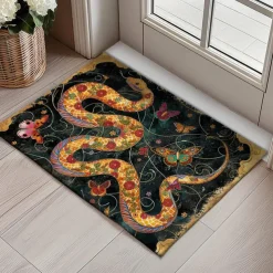 Enamel Snake Doormat Kitchen Mat Floor Mat Non-Slip Area Rug Oil Proof Rug Indoor Outdoor Mat Bedroom Decor Bathroom Mat Entrance Rug