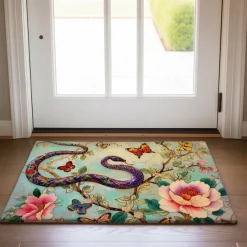 Enamel Snake Doormat Kitchen Mat Floor Mat Non-Slip Area Rug Oil Proof Rug Indoor Outdoor Mat Bedroom Decor Bathroom Mat Entrance Rug