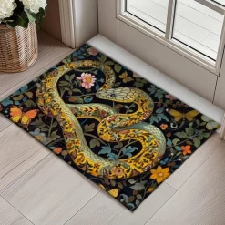 Enamel Snake Doormat Kitchen Mat Floor Mat Non-Slip Area Rug Oil Proof Rug Indoor Outdoor Mat Bedroom Decor Bathroom Mat Entrance Rug