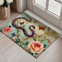 Enamel Snake Doormat Kitchen Mat Floor Mat Non-Slip Area Rug Oil Proof Rug Indoor Outdoor Mat Bedroom Decor Bathroom Mat Entrance Rug