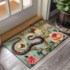Enamel Snake Doormat Kitchen Mat Floor Mat Non-Slip Area Rug Oil Proof Rug Indoor Outdoor Mat Bedroom Decor Bathroom Mat Entrance Rug