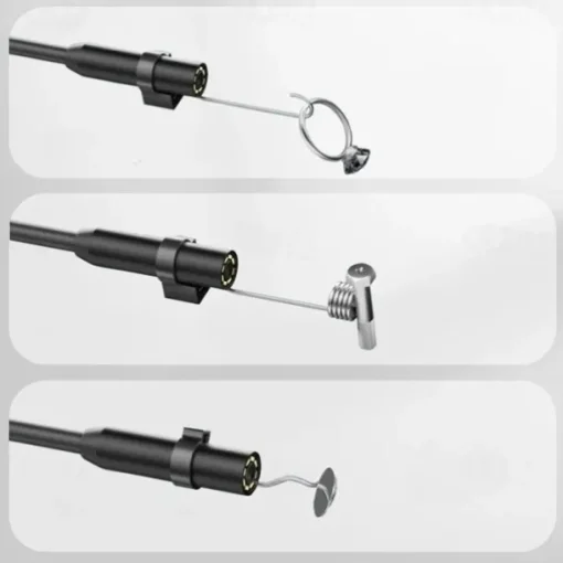 Endoscope Camera with Light,1080P HD Borescope Tools with Adjustable LED Lights, Endoscope with Semi-Rigid Snake Camera, Inspection Borescope for iOS and Android, 16.4ft Single Lens
